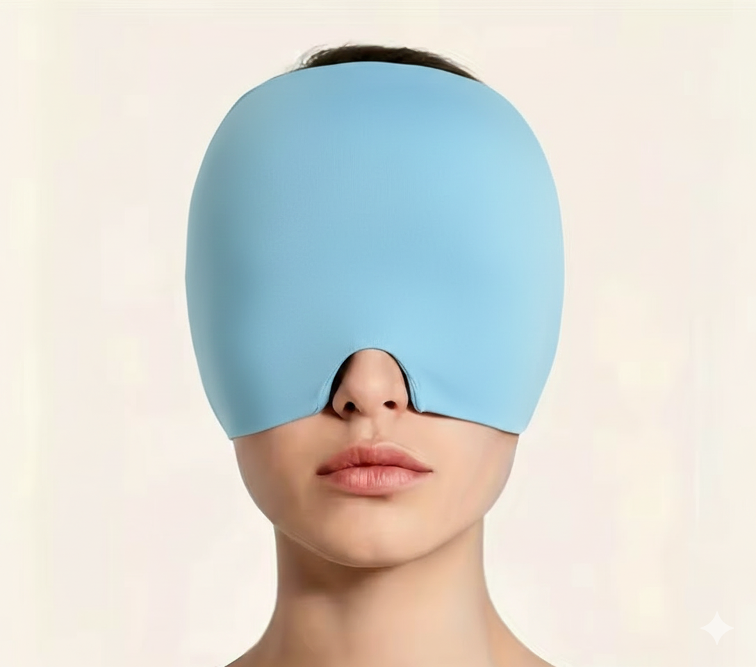 MigraCap™ – Terapeutyczna Czapka Chłodząca na Migreny, Bóle Głowy i Stres